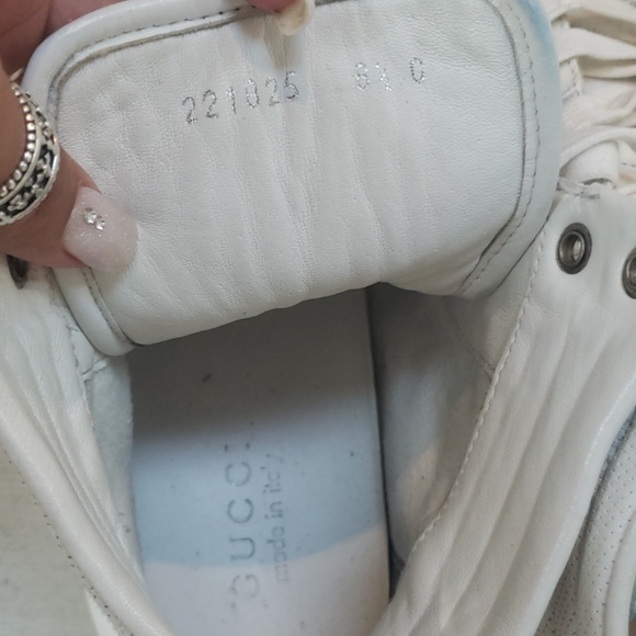 Authentic Men's gucci leather high top shoes - Picture 4 of 8